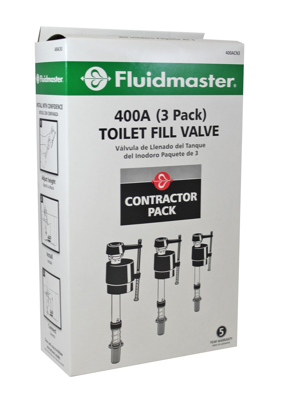 FLUIDMASTER 400A CONTRACTOR 3PACK FILL VALVE