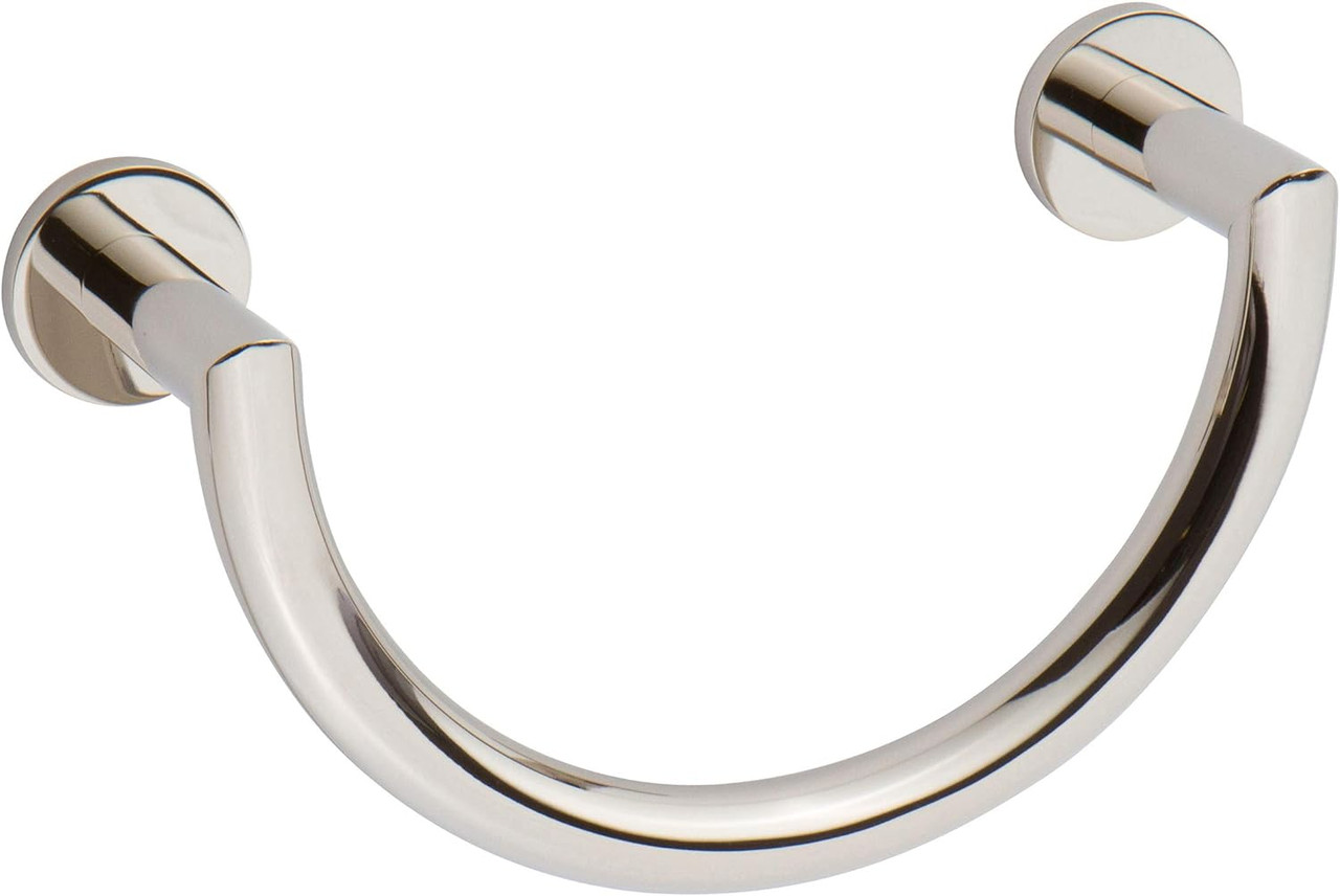 Ginger 4605/PN Kubic Towel Ring, Plain Rosette