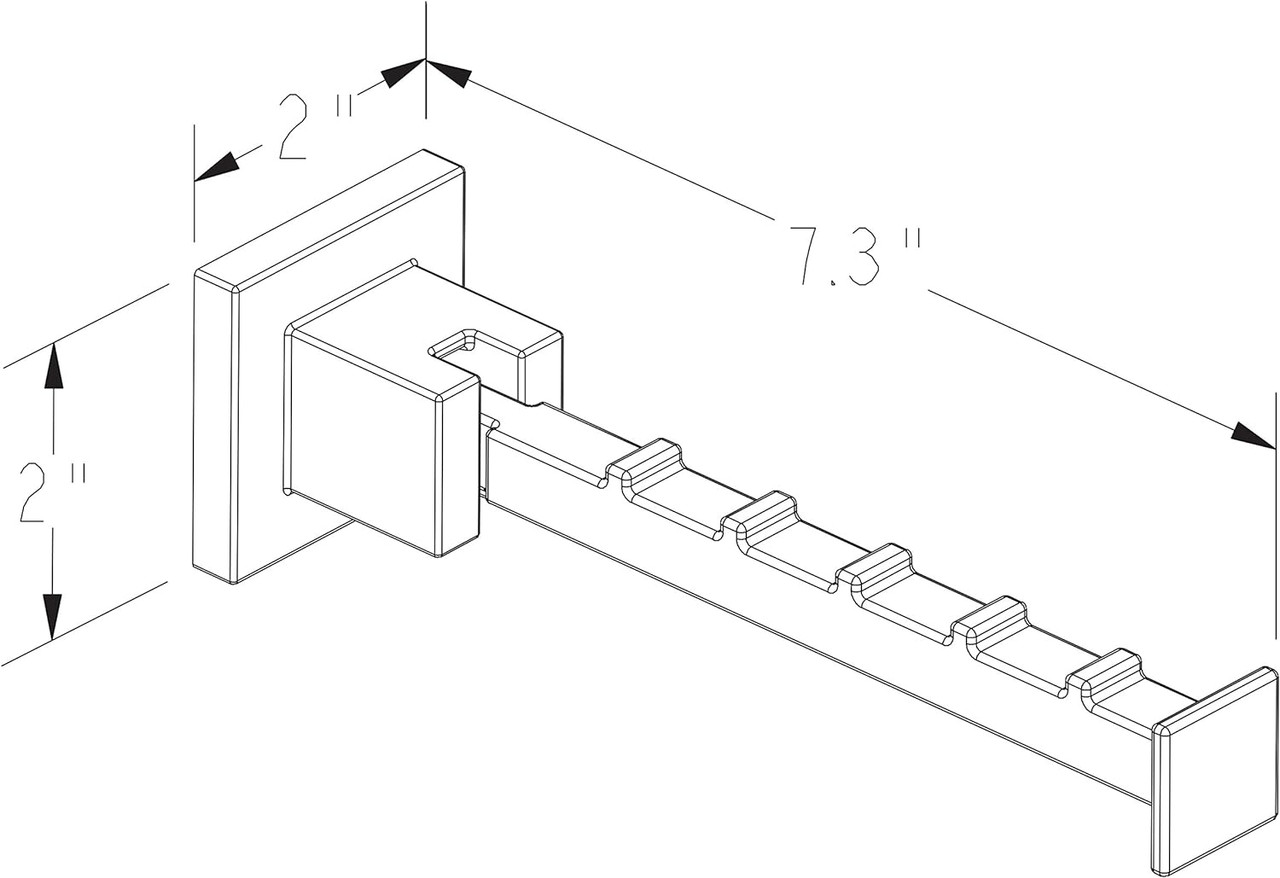 Ginger 5217/SN Valet Hook Satin Nickel