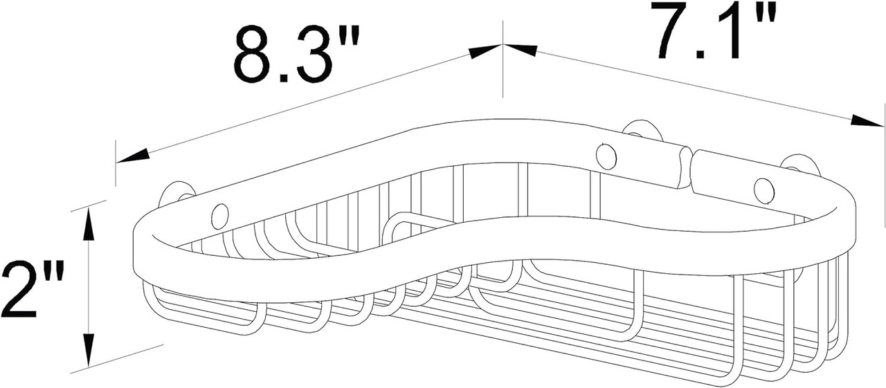 Ginger G504/SN Splash Combination Corner Basket