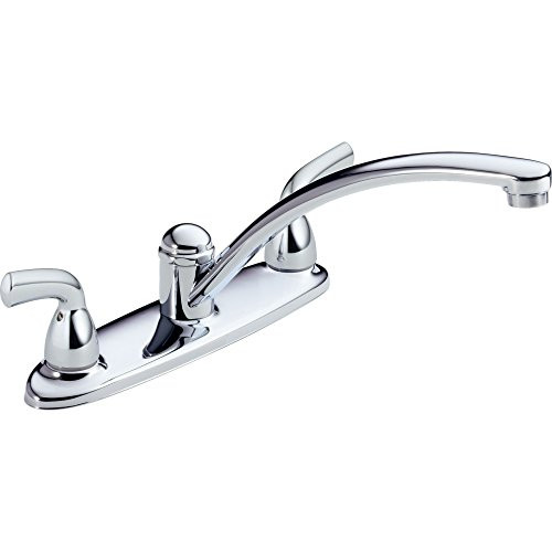Delta Foundations B2310LF Two Handle Kitchen Faucet in Chrome Finish
