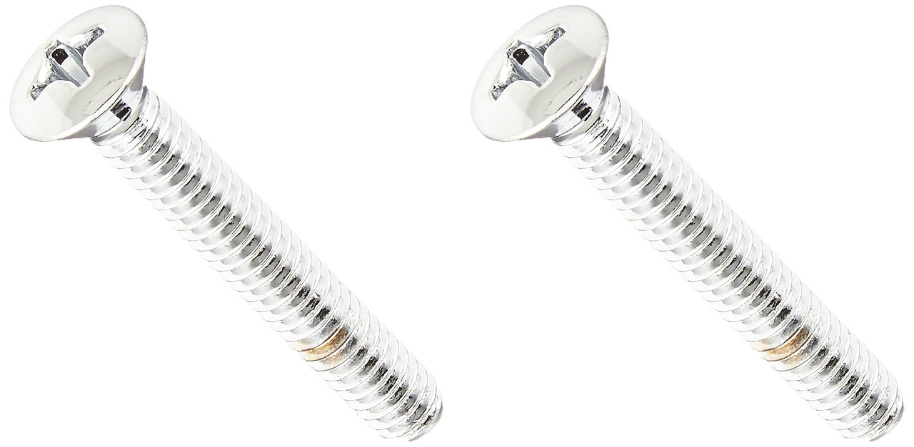Delta RP6404 Screws (2) - Overflow Plate in Chrome Finish