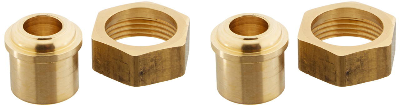 Delta RP6203 Coupling Nuts & Tailpieces (2) - 2 or 3H Tub & Shower
