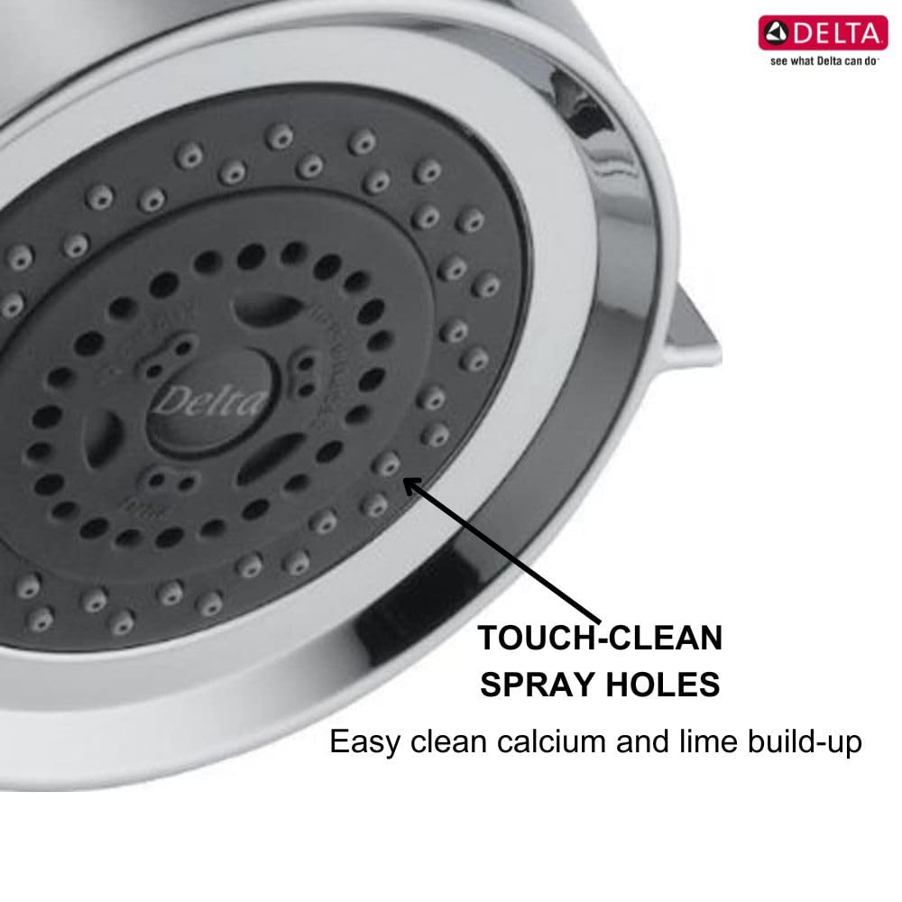 Delta Universal Showering Components RP48590 Premium 3-Setting Shower Head in Chrome Finish