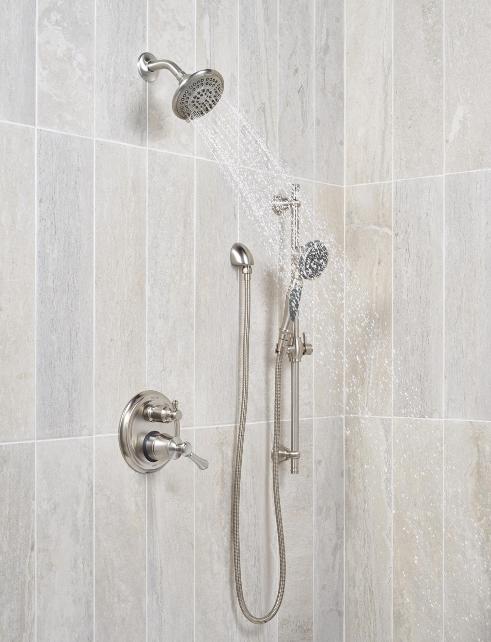 Delta Universal Showering Components RP78575SS 5-Setting Raincan Shower Head in Stainless Finish