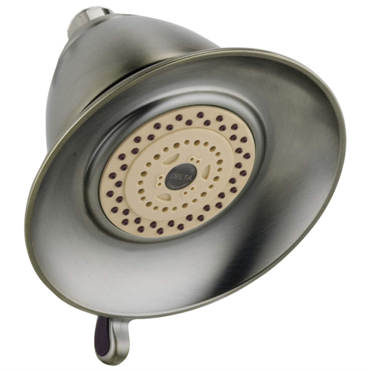 Delta Universal Showering Components RP34355SS Premium 3-Setting Shower Head in Stainless Finish