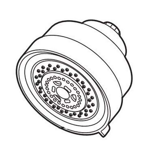 Delta Universal Showering Components RP48590SS Premium 3-Setting Shower Head in Stainless Finish