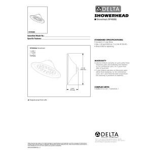 Delta Universal Showering Components RP48686SS Single-Setting Raincan Shower Head in Stainless Finish