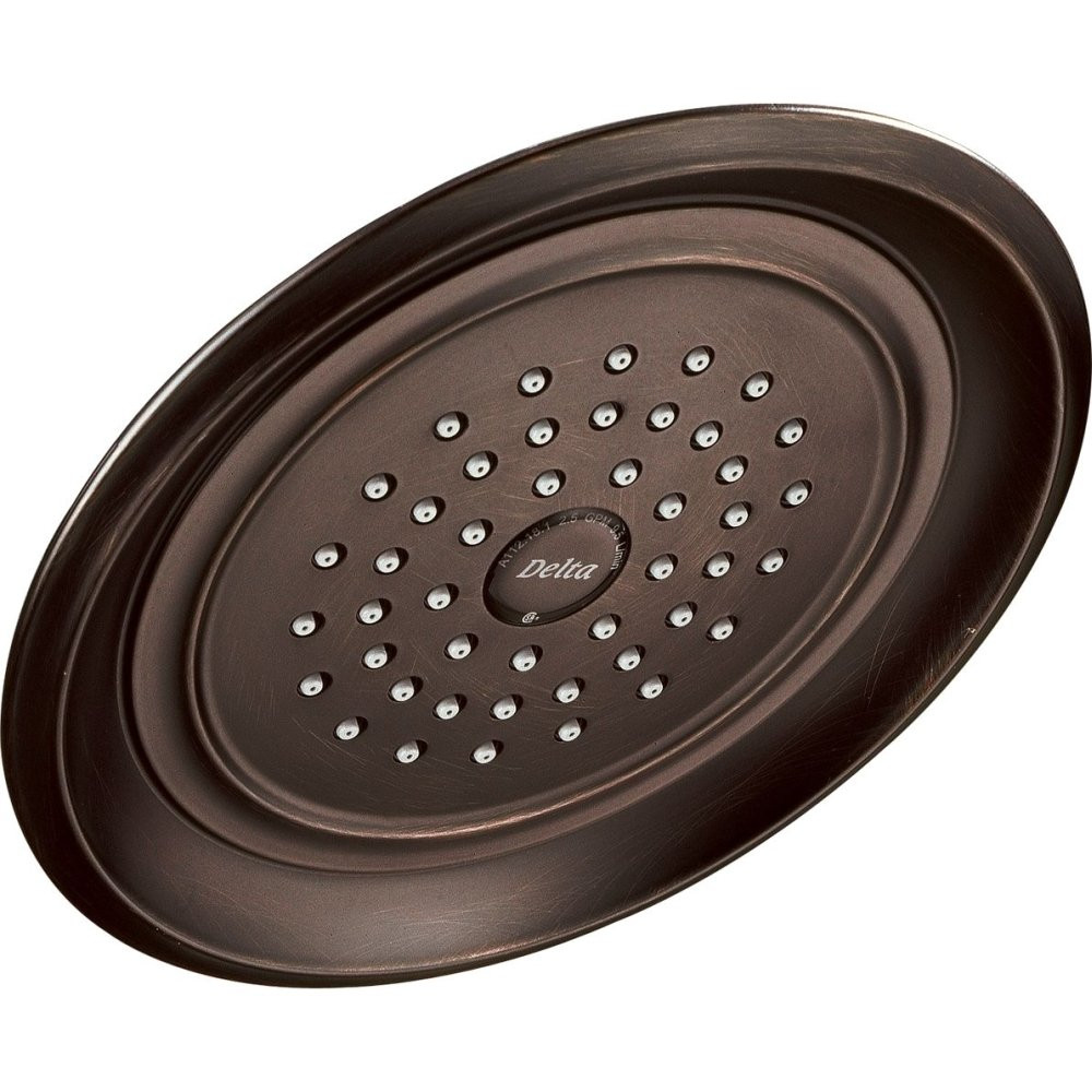Delta Universal Showering Components RP48686RB Single-Setting Raincan Shower Head in Venetian Bronze Finish