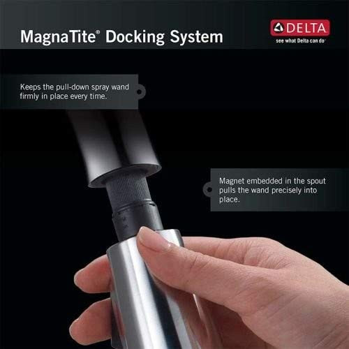 Delta RP71655 Kitchen Spout Assembly with Magnet in Chrome Finish