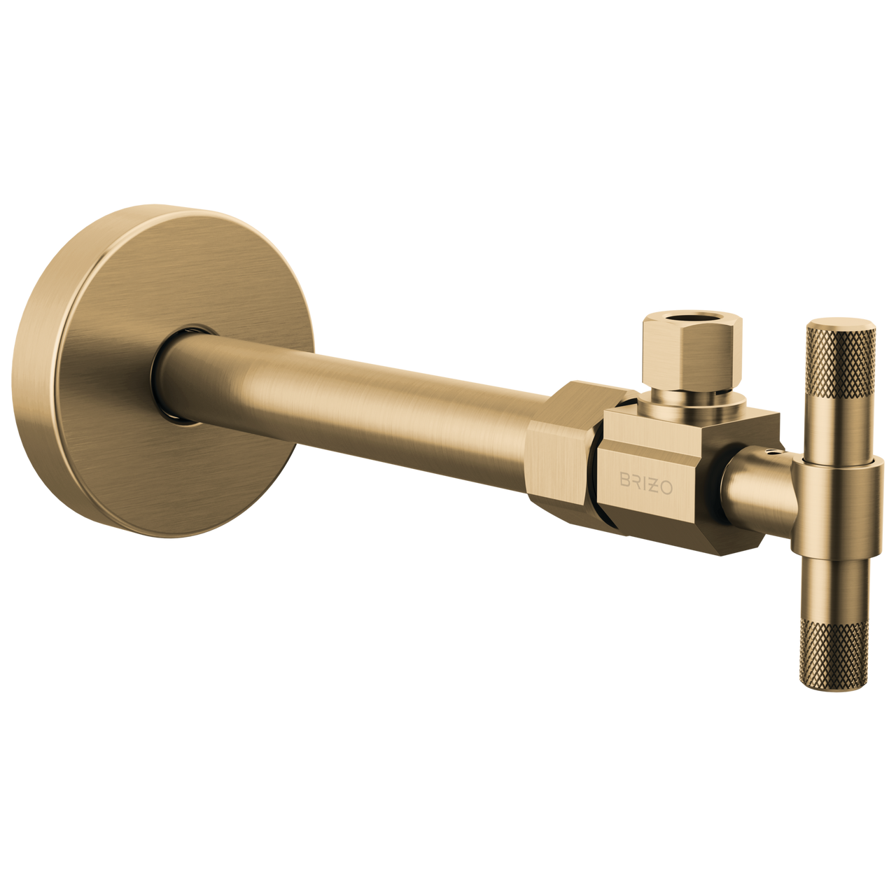 Brizo Litze BT022205-GL Angled Supply Stop Valve with Lever Handle in Luxe  Gold Finish