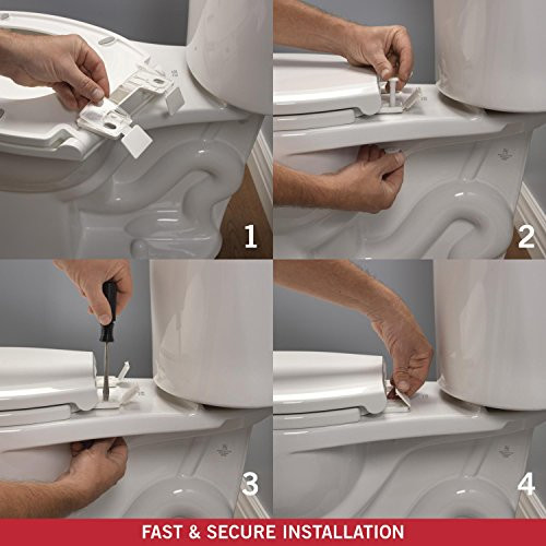 Delta Sanborne 811902-WH Elongated Slow-Close Toilet Seat in White Finish