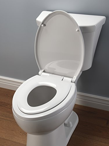 Delta Sanborne 833902-N-WH Elongated Slow-Close / Quick-Release Nightlight Family Seat in White Finish