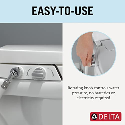 Delta 833004-WH Manual Elongated Bidet Seat in White Finish
