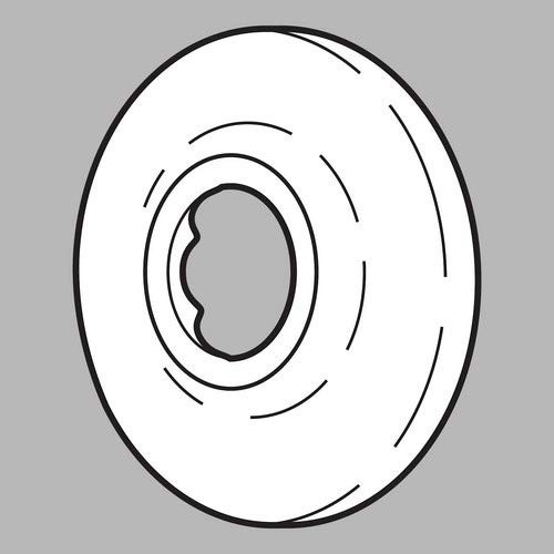 Delta RP6025PB Flange - Shower in Polished Brass Finish