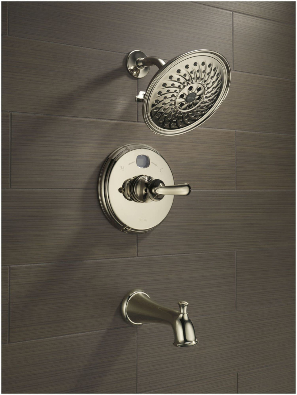 Delta RP6025KSPR Shower Flange in Lumicoat Black Stainless Finish