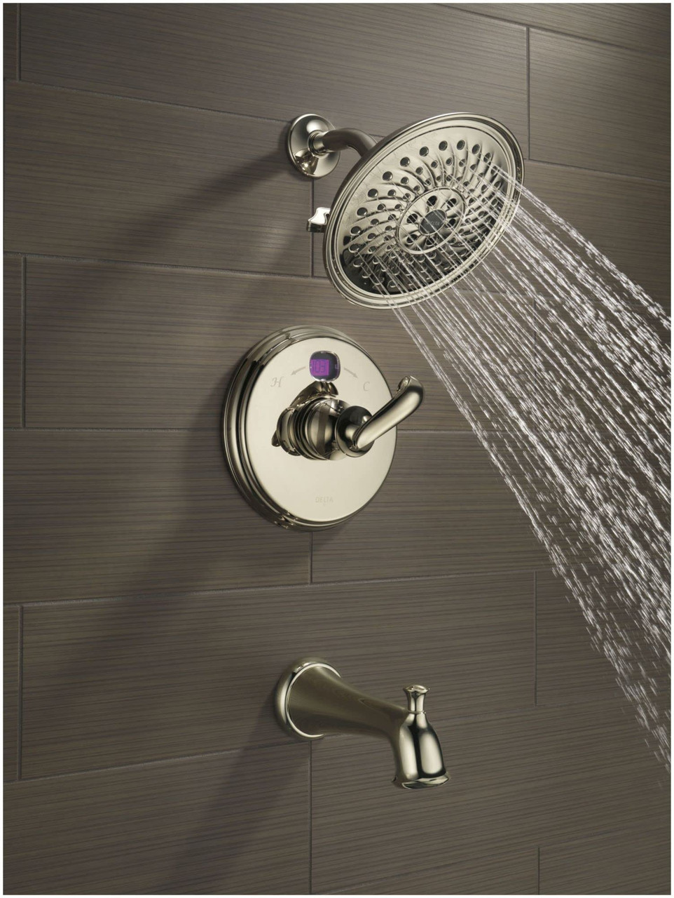 Delta RP6025KSPR Shower Flange in Lumicoat Black Stainless Finish