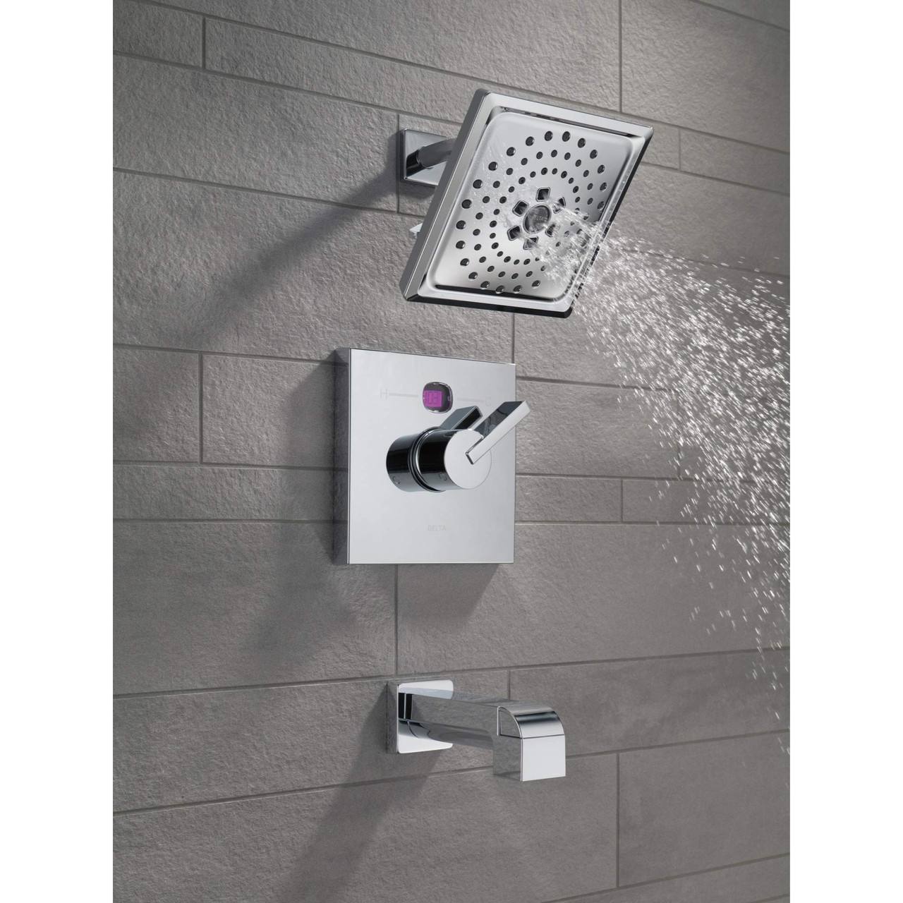 Delta Ara RP75435BL Tub Spout - Pull-Up Diverter in Matte Black Finish