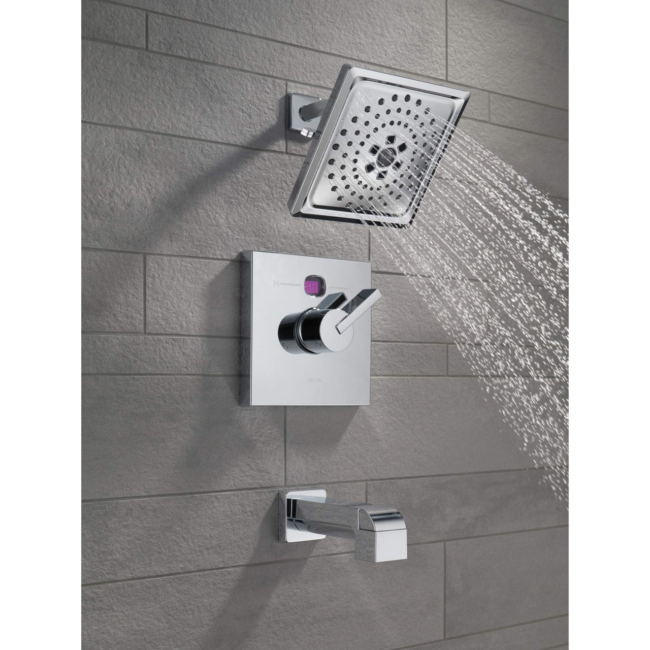 Delta Ara RP75435BL Tub Spout - Pull-Up Diverter in Matte Black Finish