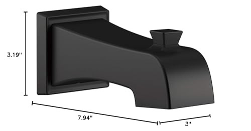 Delta Ashlyn RP77092BL Tub Spout - Non Diverter in Matte Black Finish