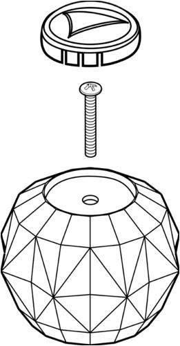 Delta H51 Clear Knob Handle Kit in Finishes Finish