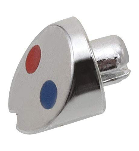 Delta Collins RP54234 Button - Red / Blue - Finished