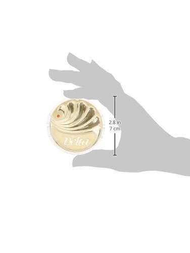 Delta RP18373PB Button Set - Hot / Cold - Clear in Polished Brass Finish