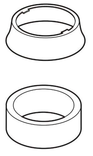 Delta RP50389 Escutcheon & Gasket - Pull-Out in Chrome Finish