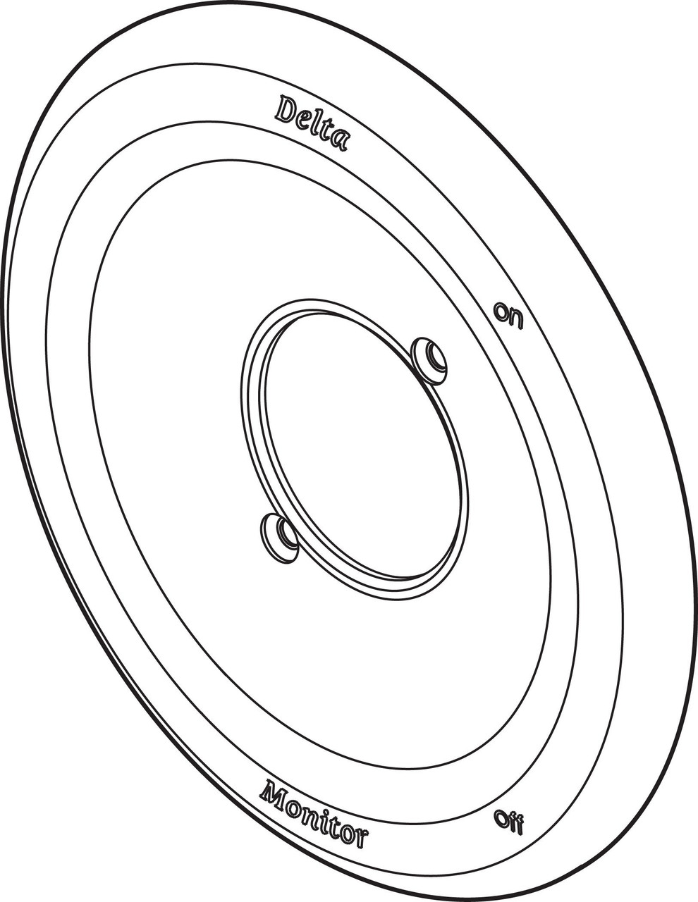 Delta RP28795SS Escutcheon - Monitor 17 Series in Stainless Finish