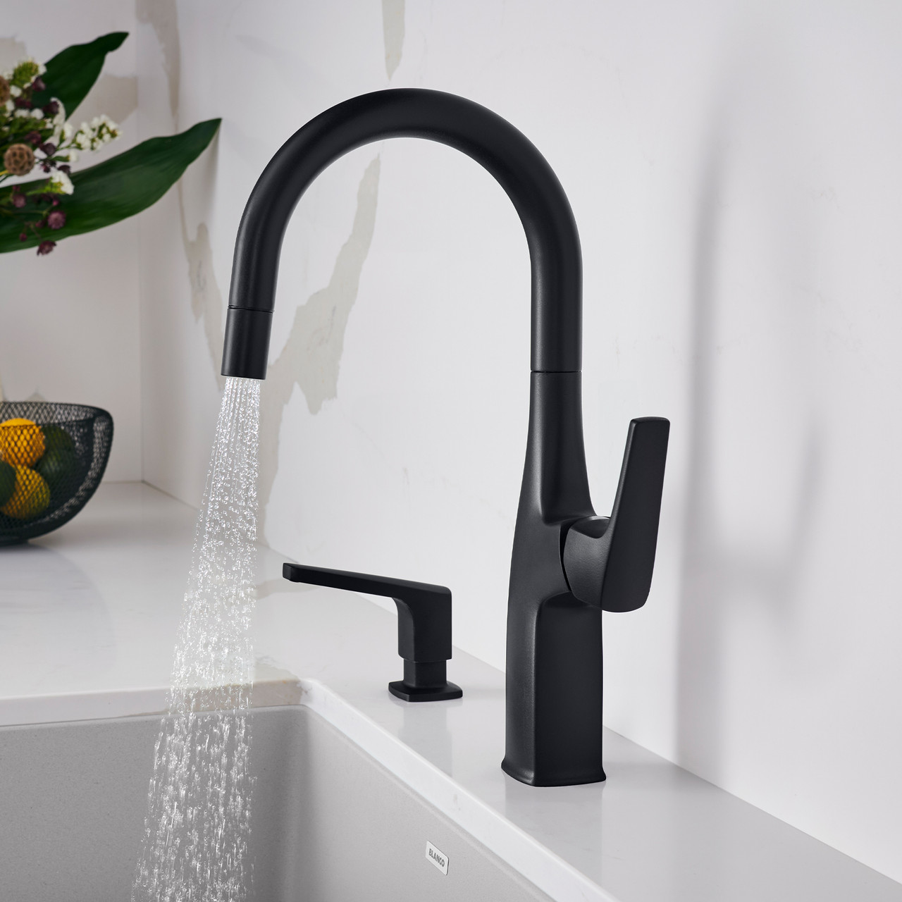 Blanco 443021: Rivana Collection Bar Faucet 1.5 GPM - Matte Black