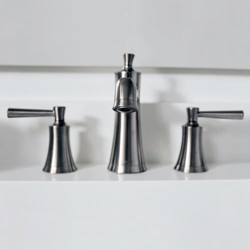 hansgrohe 04774820 Joleena Widespread Faucet 100 with Pop-Up Drain, 1.2 GPM in Brushed Nickel