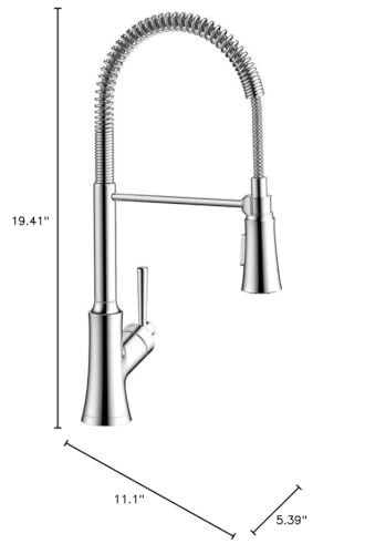 Hansgrohe 04792000 Joleena Semi-Pro Kitchen Faucet, 2-Spray, 1.75 GPM in Chrome