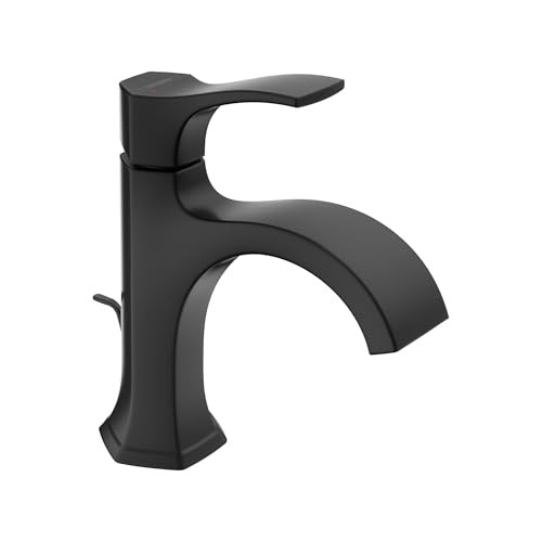 hansgrohe 04810670 Locarno Single-Hole Faucet 110 with Pop-Up Drain, 1.2 GPM in Matte Black