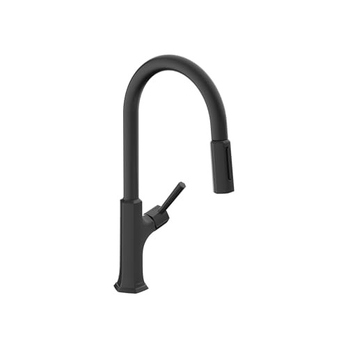 Hansgrohe 04852670 Locarno High Arc Kitchen Faucet, 2-Spray Pull-Down, 1.75 GPM in Matte Black