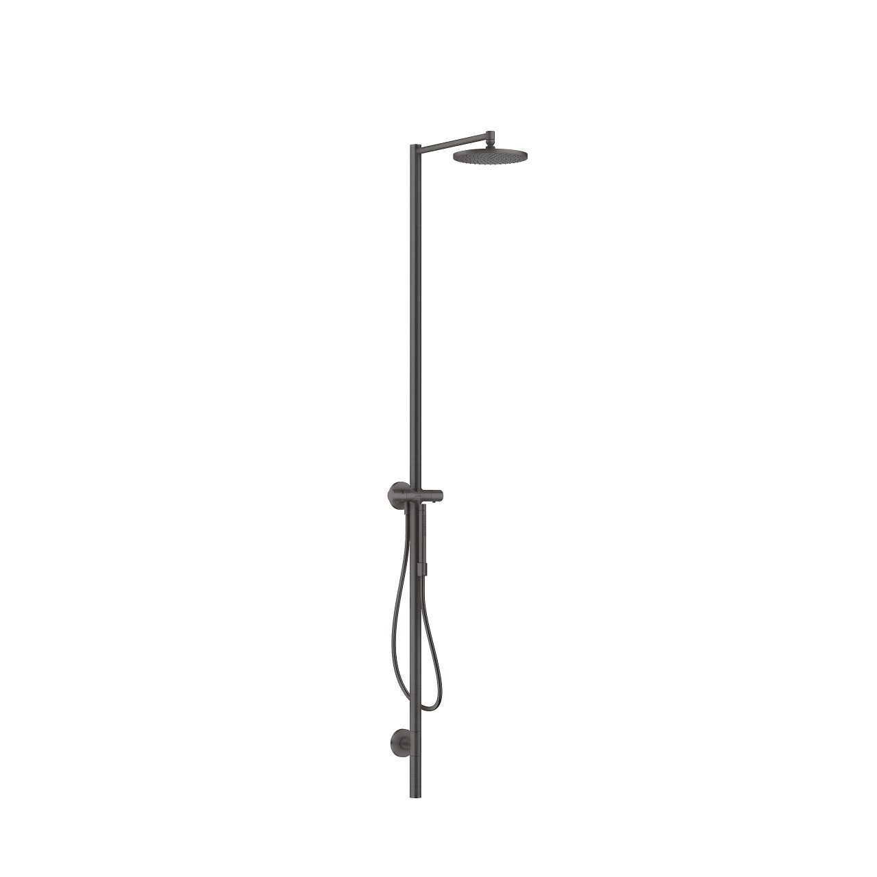 AXOR 12673341 AXOR Starck Showerpipe 240 1-Jet, 1.75 GPM in Brushed Black Chrome