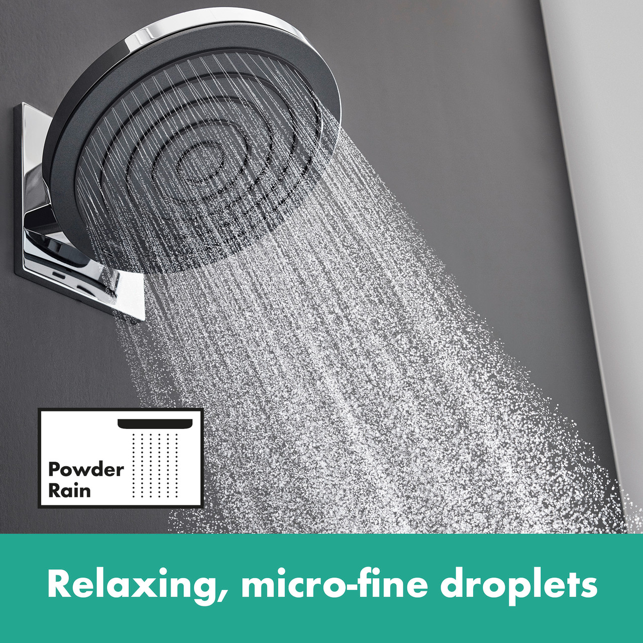 Hansgrohe 24141001 Pulsify S Shower Head 260 1-Jet, 2.5 GPM in Chrome