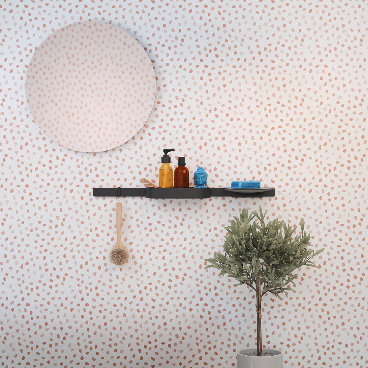 Hansgrohe 27913670 WallStoris Storage Basket in Matte Black