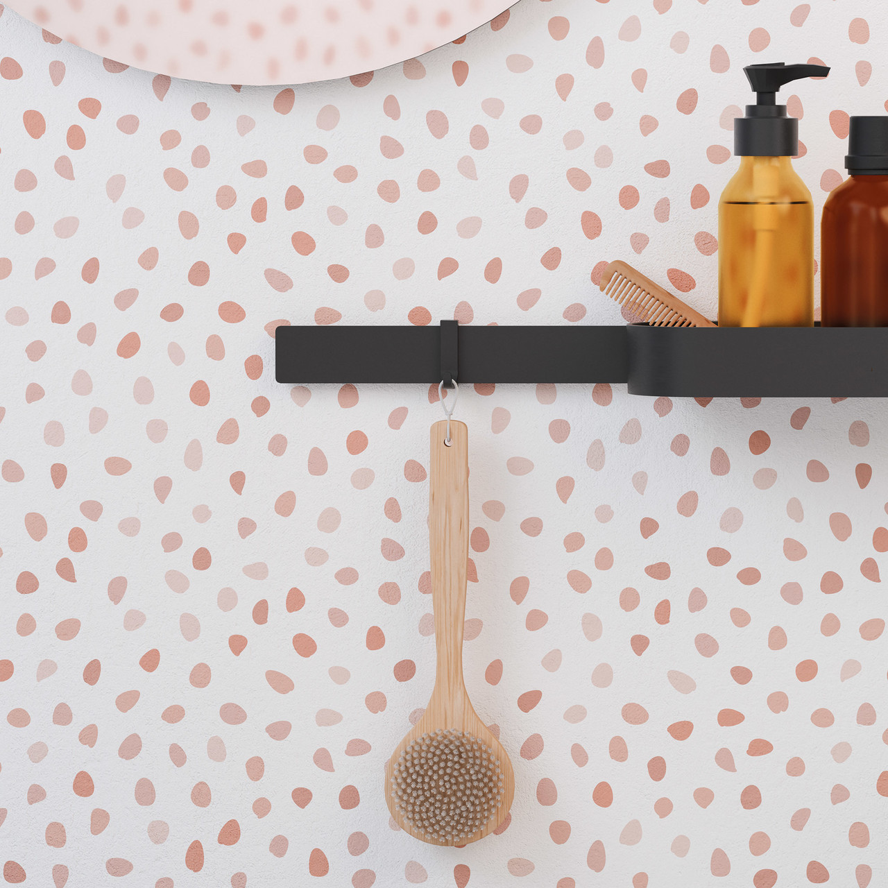 Hansgrohe 27914670 WallStoris Towel Hook- Wide in Matte Black