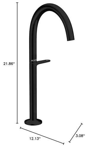 AXOR 48030671 AXOR ONE Single-Hole Faucet Select 260, 1.2 GPM in Matte Black