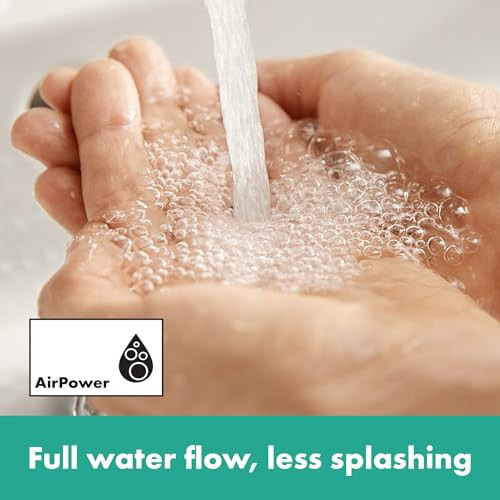 hansgrohe 72532671 Rebris E Widespread Faucet 110 with Pop-Up Drain, 1.2 GPM in Matte Black