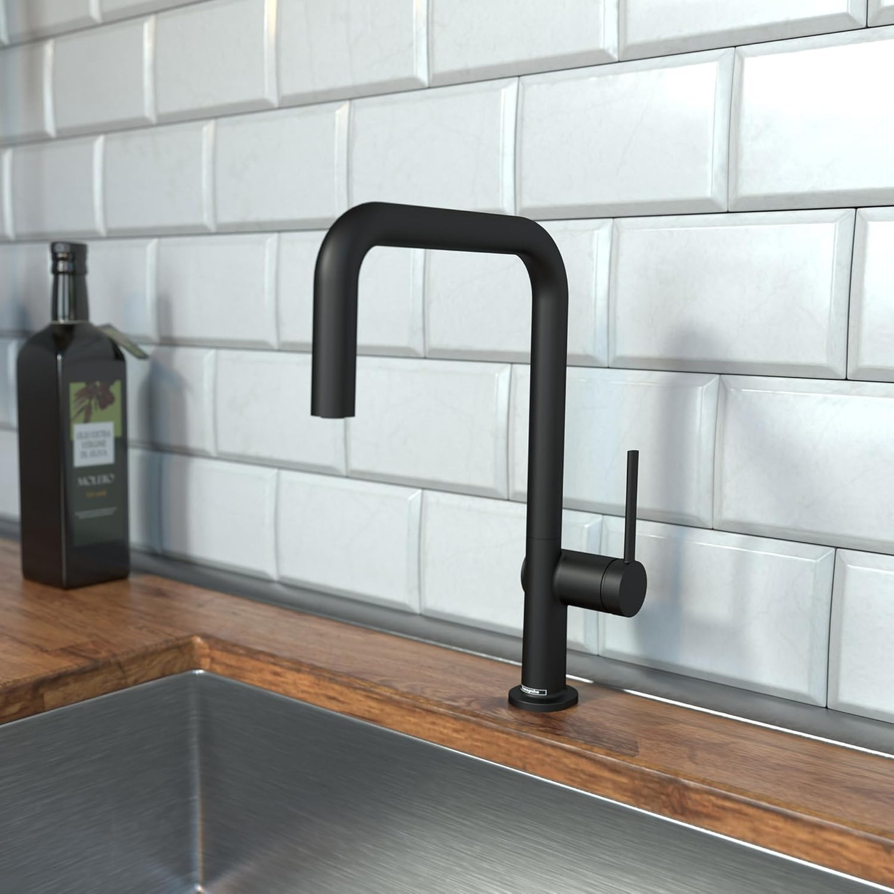 Hansgrohe 72806671 Talis N Kitchen Faucet, U-Style 1-Spray, 1.75 GPM in Matte Black