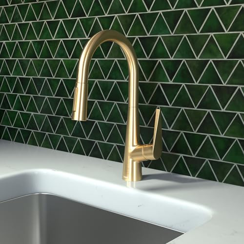 Hansgrohe 72813251 Talis S High Arc Kitchen Faucet, 2-Spray Pull-Down, 1.75 GPM in Brushed Gold Optic