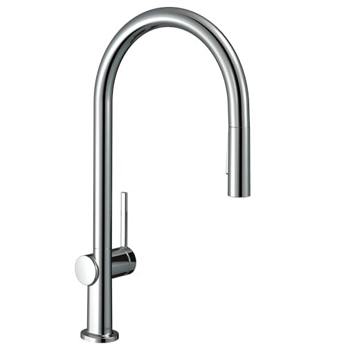 Hansgrohe 72857001 Talis N High Arc Kitchen Faucet, O-Style 2-Spray Pull-Down, 1.5 GPM in Chrome