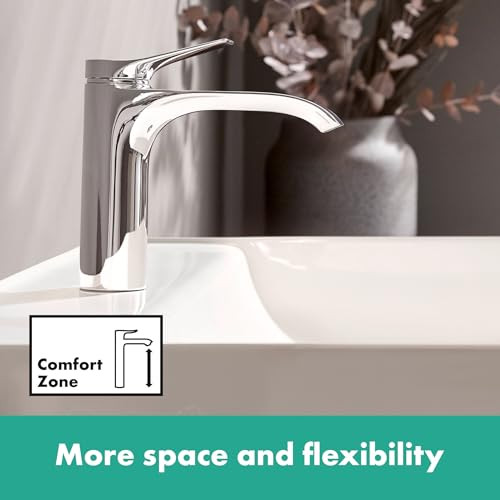 hansgrohe 75020001 Vivenis Single-hole Faucet 110 with Pop-Up Drain, 1.2 GPM in Chrome