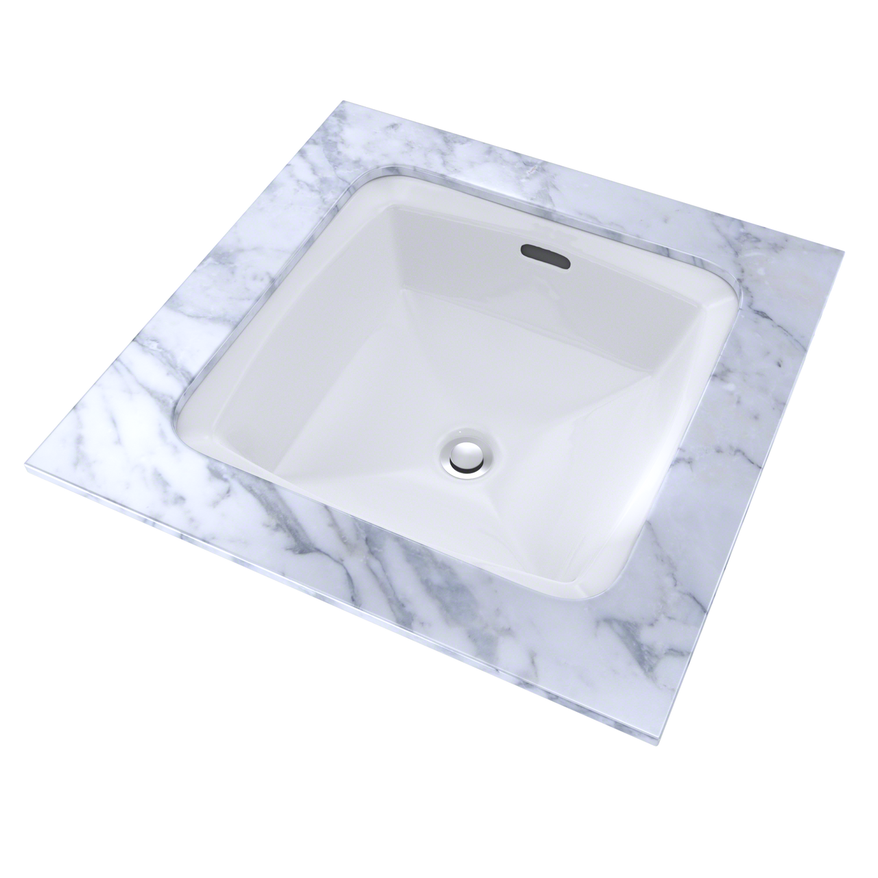 Toto Connelly Square Undermount Bathroom Sink With CeFiONtect, Cotton White