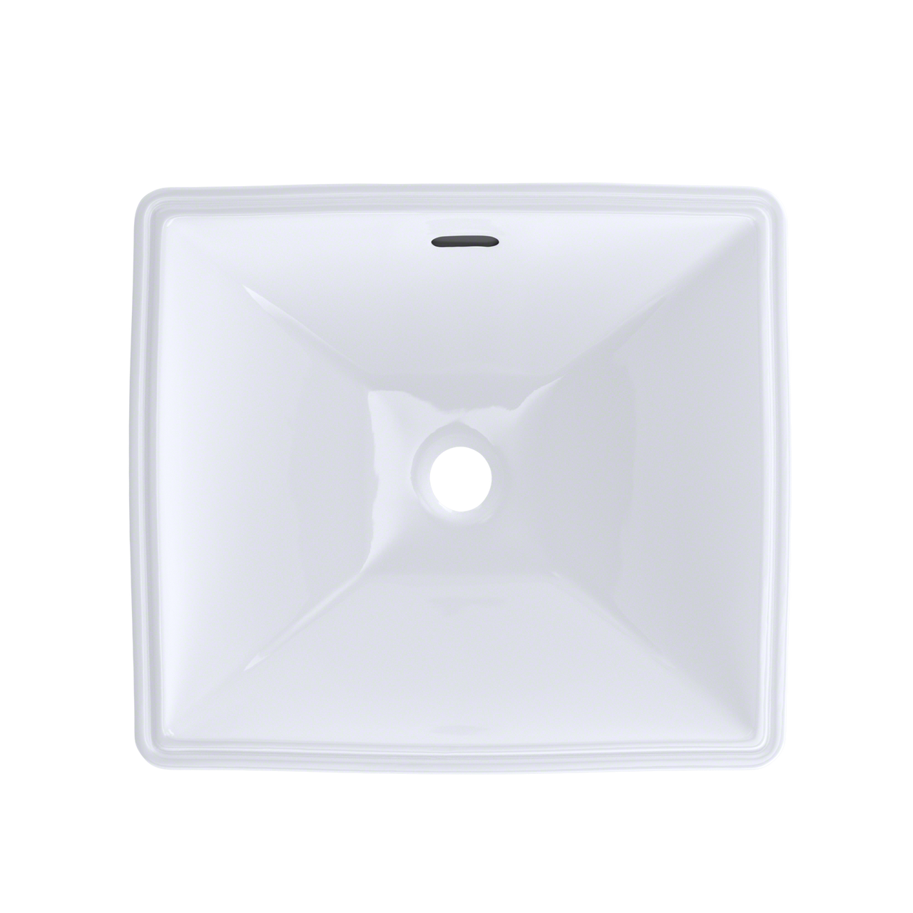 Toto Legato Rectangular Undermount Bathroom Sink With CeFiONtect, Cotton White