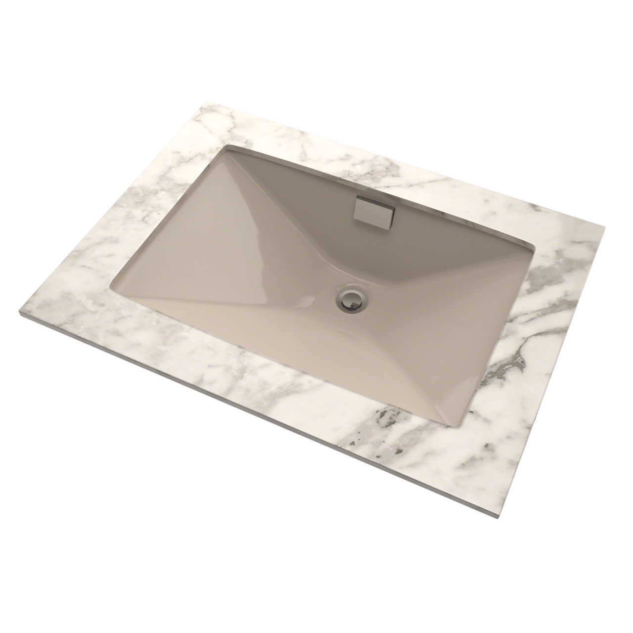 Toto Lloyd Rectangular Undermount Bathroom Sink, Bone