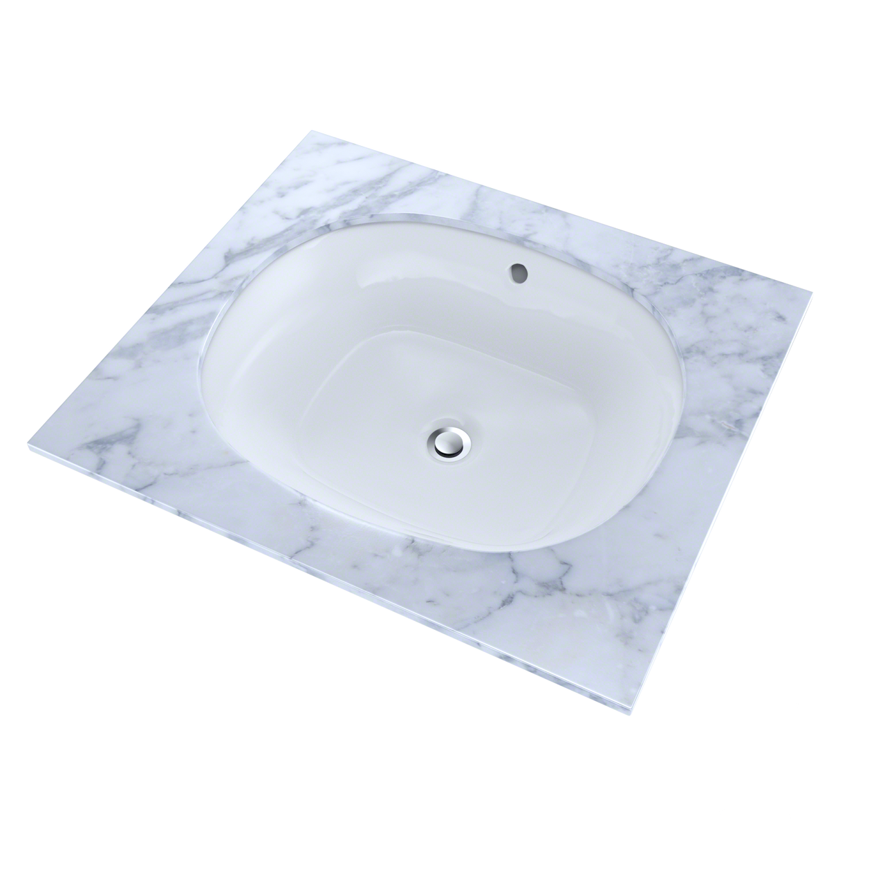 Toto Maris 17-5/8" X 14-9/16" Oval Undermount Bathroom Sink With CeFiONtect, Cotton White