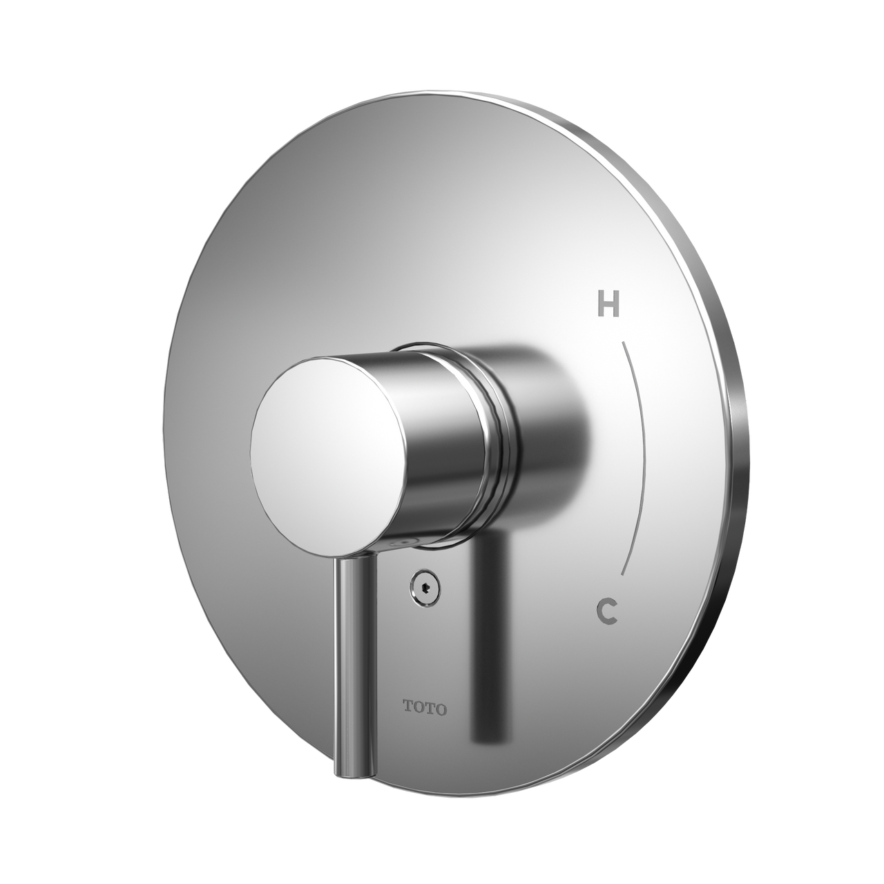 Toto Round Pressure Balance Valve Shower Trim, Polished Chrome