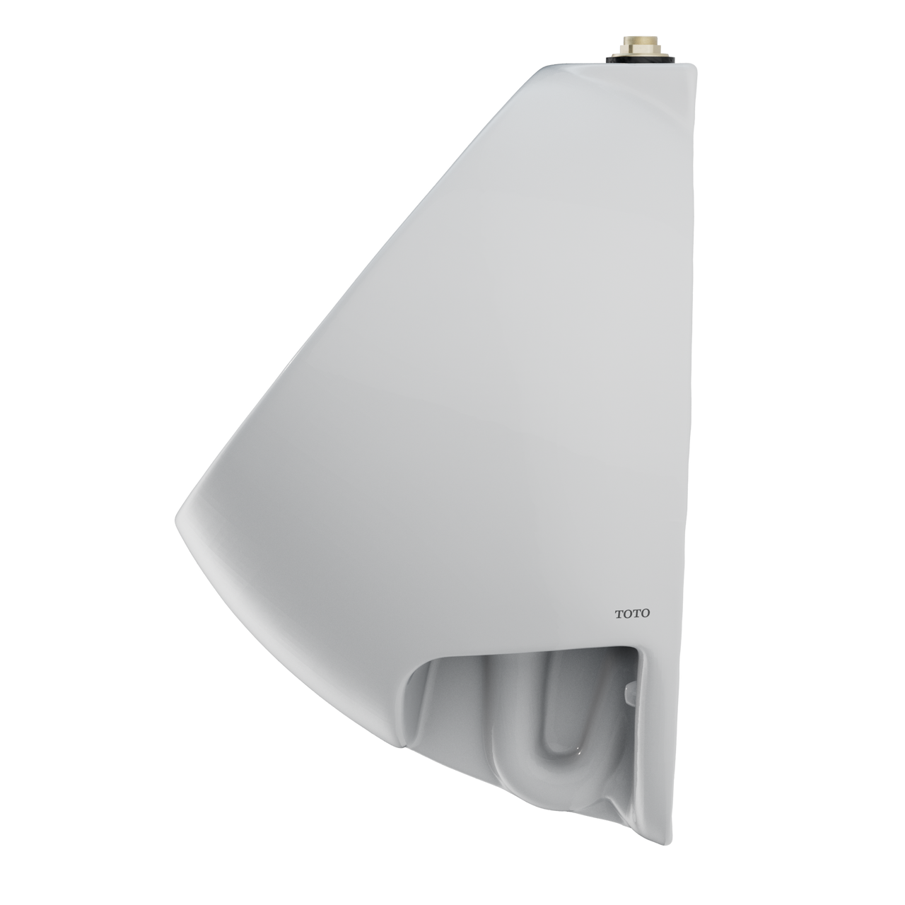 Toto Wall-Mount ADA Compliant 0.125 GPF Urinal With Top Spud Inlet And CeFiONtect Glaze, Cotton White